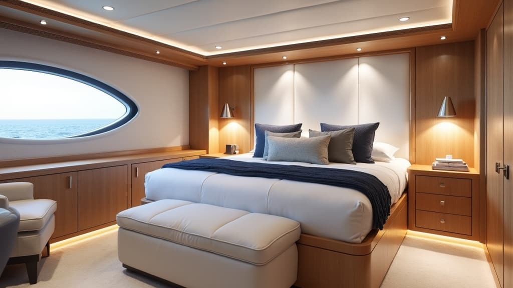 Yacht cabin interior