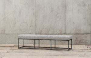 Sivester Metal Ayak Kapitoneli Bank